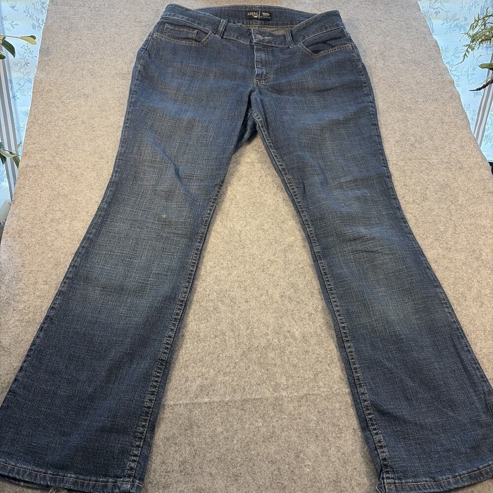 Riders by Lee Womens Mid Rise Bootcut Jeans Medium Wash Blue Denim Size 14M